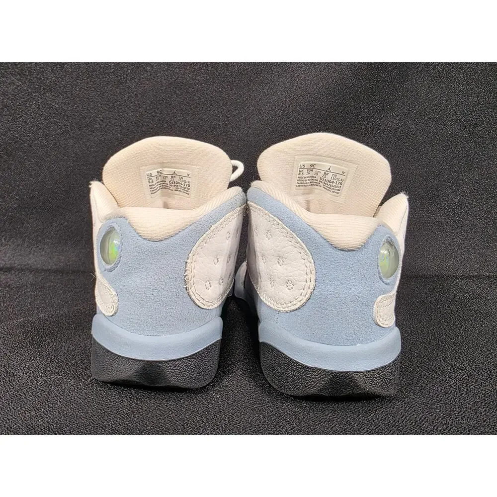 Nike Air Jordan 13 Retro Blue Grey Leather Suede Toddler Shoes Size 9C